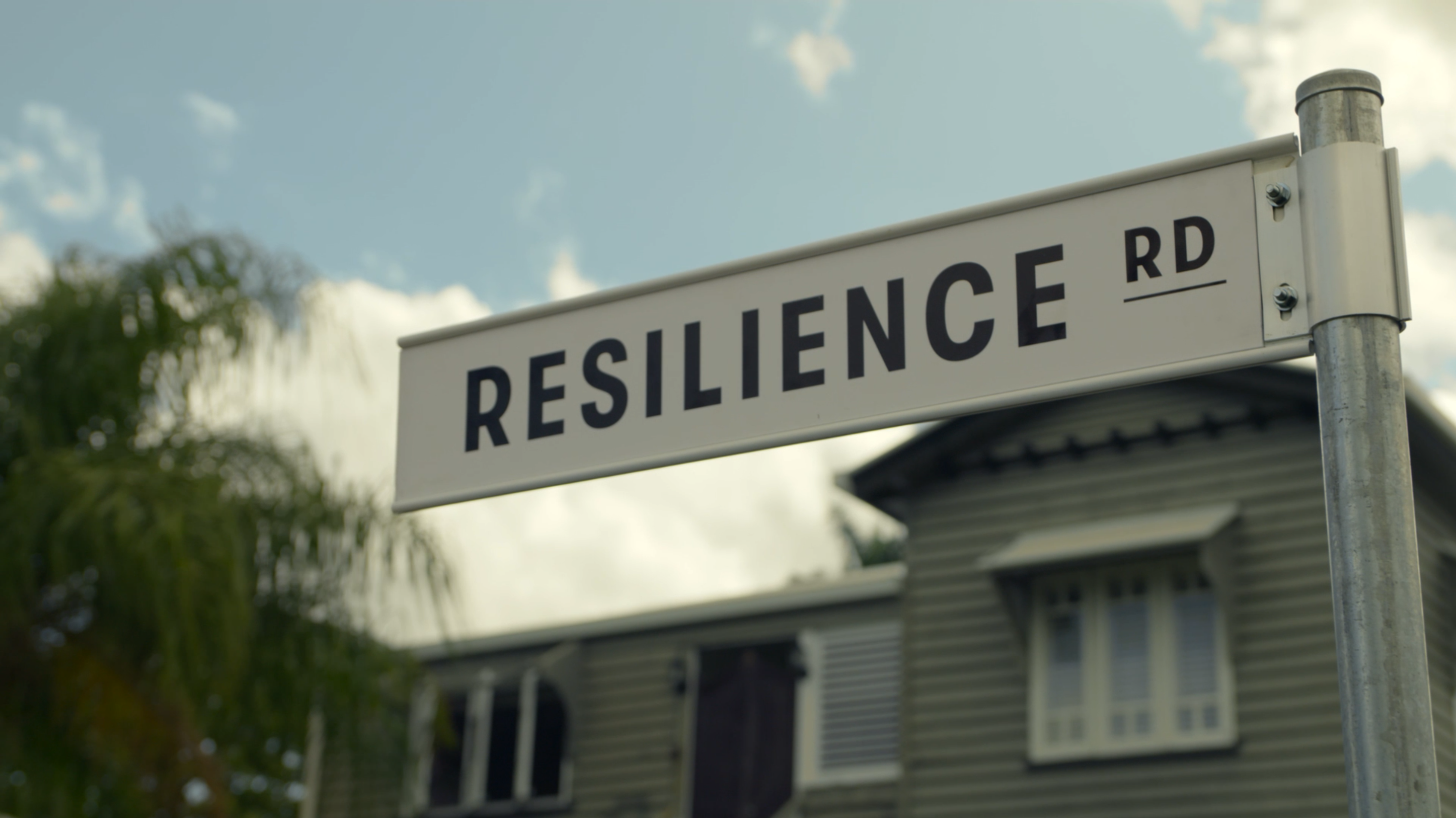 Resilience Rd Street sign